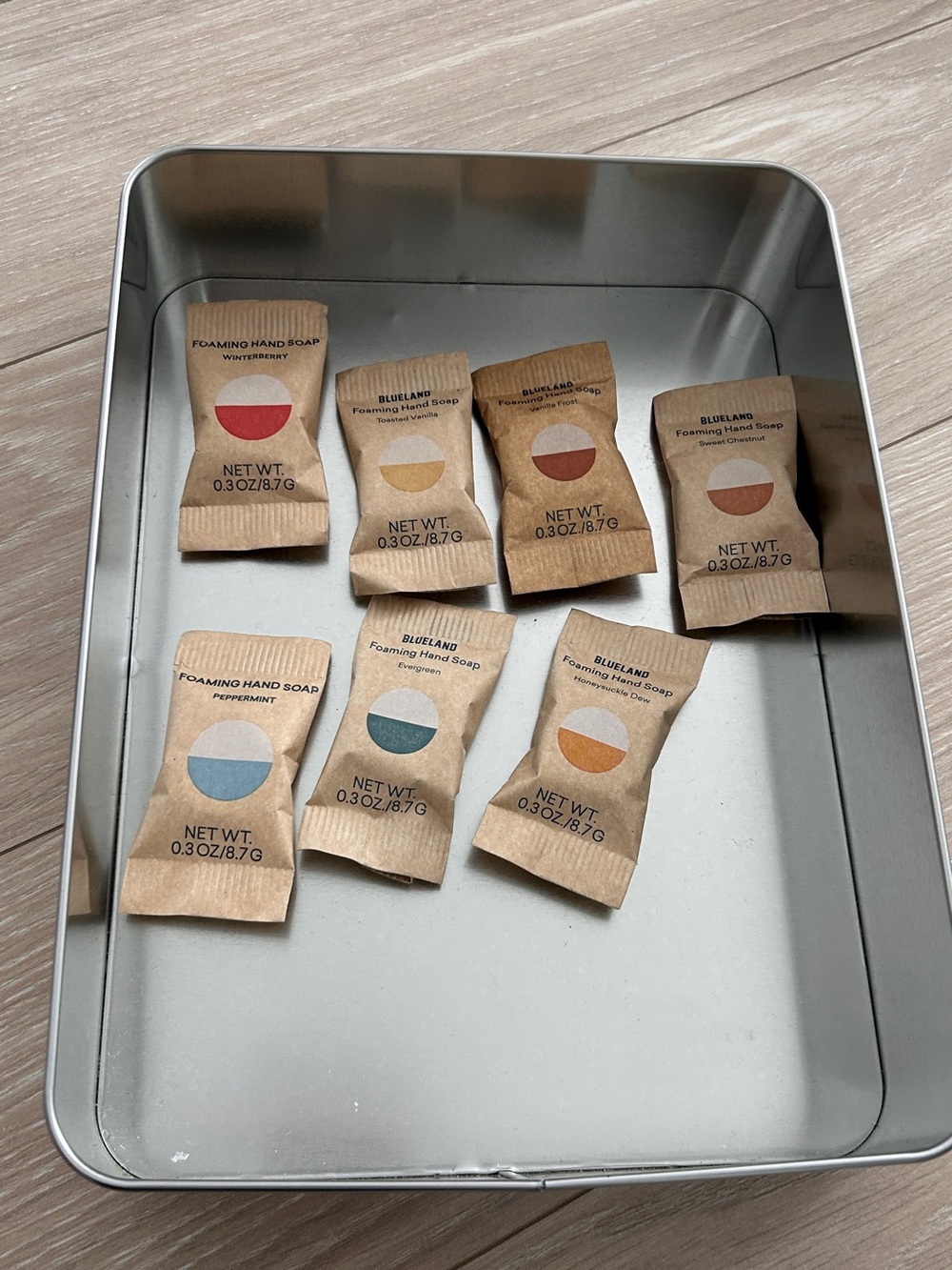 Blueland soap tabs seasonal tin box!
